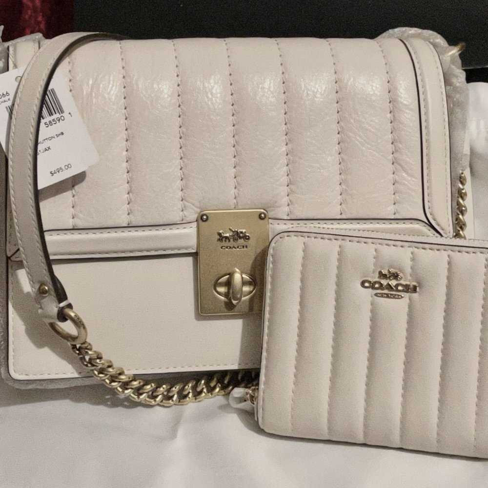 COACH 1941 HUTTON SHOULDER BAG & WALLET + Gift!